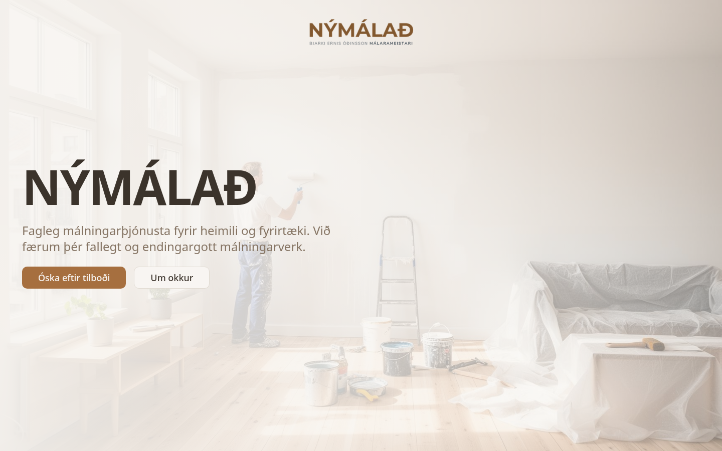 Skjámynd af nymalad.is