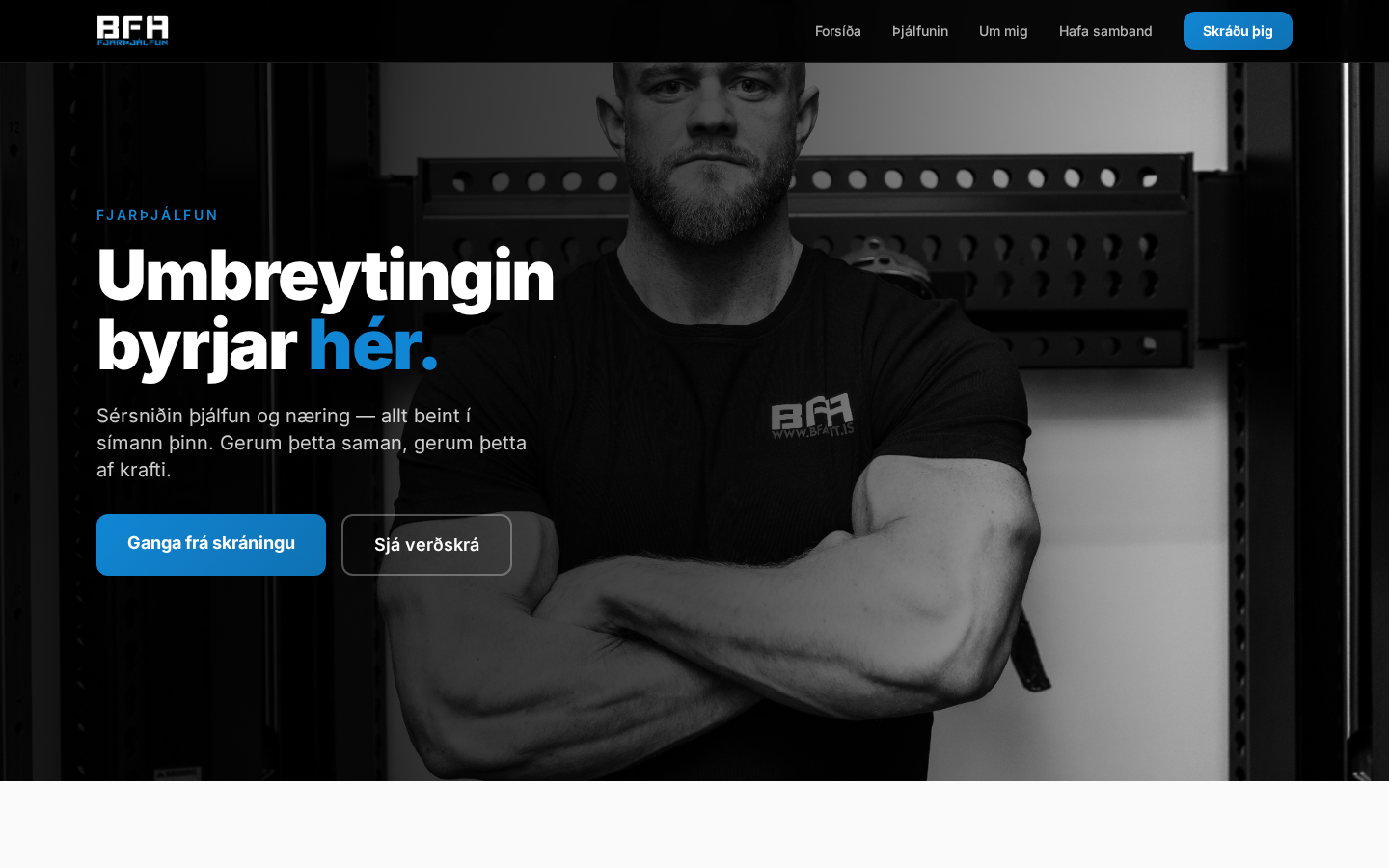 Skjámynd af bfa-fit.is